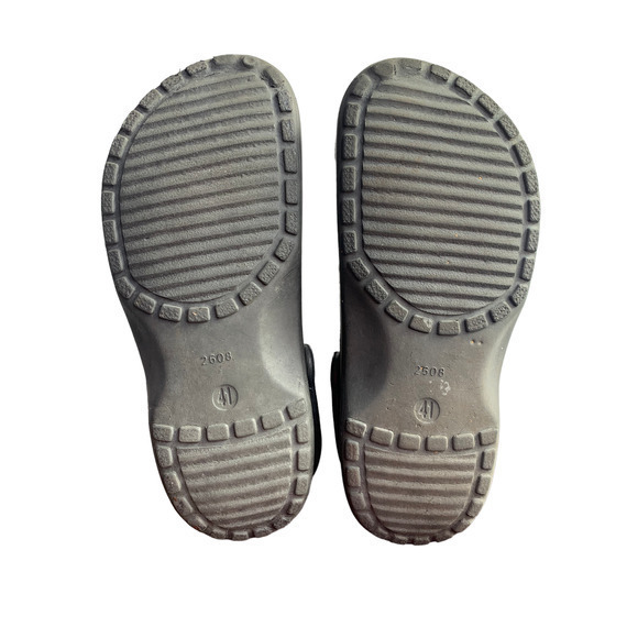 Classic slip‎ on Black EVA Rubber Clogs Unisex Size 41 Women 10/Men 8 - Picture 9 of 9